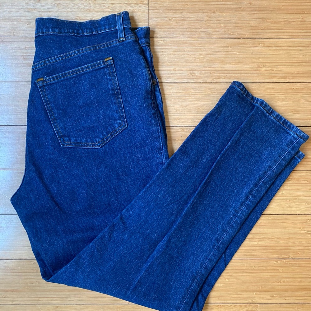 Abercrombie & Fitch High-Rise Dark Blue Jeans